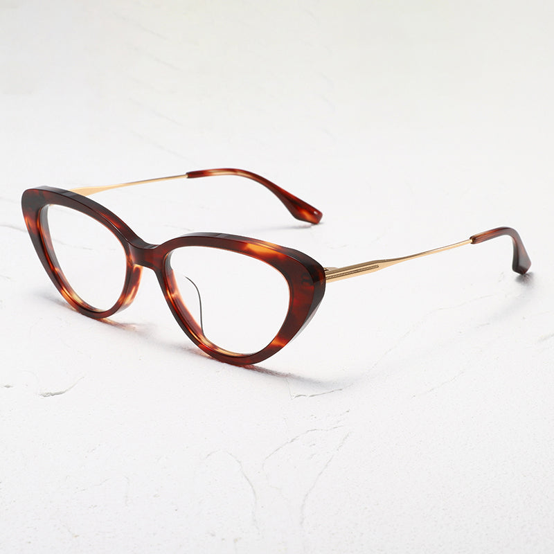 Nobler Unisex Full Rim Oval Thick Acetate Titanium Eyeglasses 422107 — view 2 | Nobler at FuzWeb