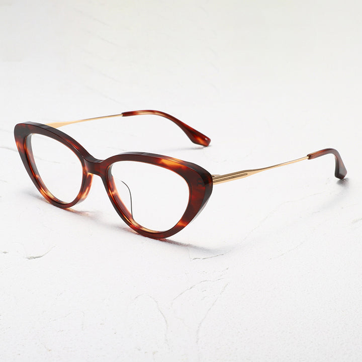 Nobler Unisex Full Rim Oval Thick Acetate Titanium Eyeglasses 422107 — view 2 | Nobler at FuzWeb