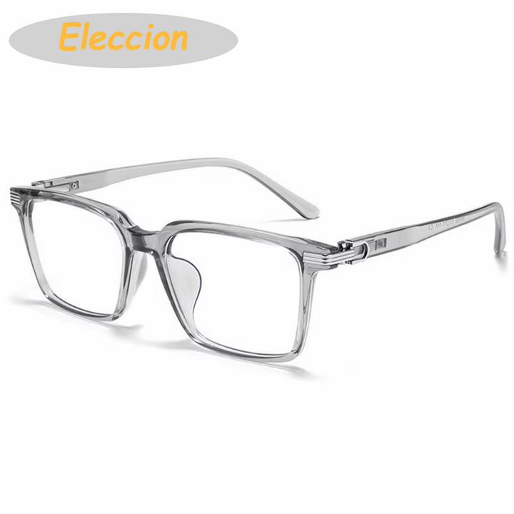 Eleccion Unisex Full Rim Square Tr 90 Titanium Eyeglasses 946688