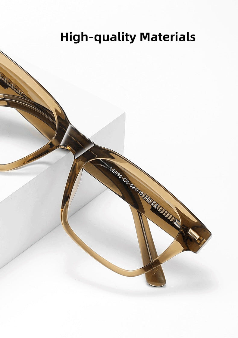 Kocolior Unisex Full Rim Square Acetate Photochromic Reading Glasses 421035 — view 1 | Kocolior at FuzWeb
