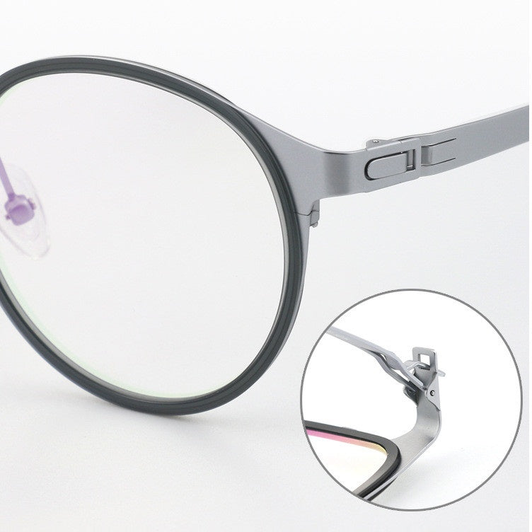 Chashma Ottica Unisex Full Rim Round Titanium Sport Eyeglasses 202205 — view 2 | Chashma Ottica at FuzWeb