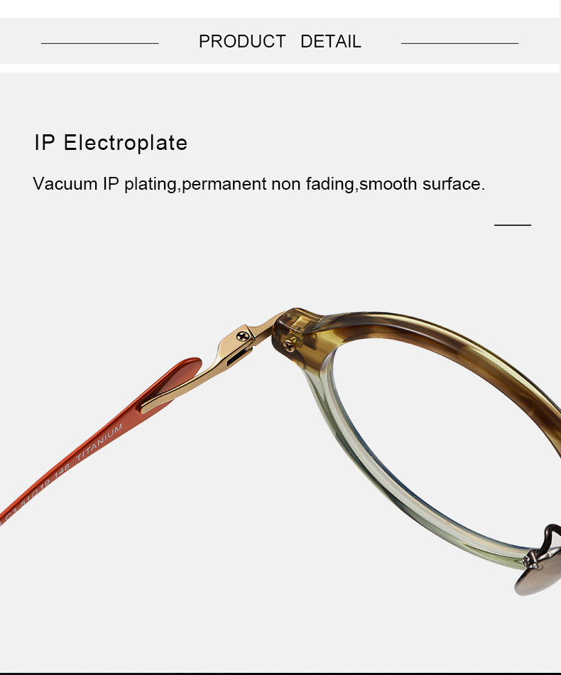 Krasivyy Unisex Full Rim Oval Titanium Acetate Eyeglasses 96060.