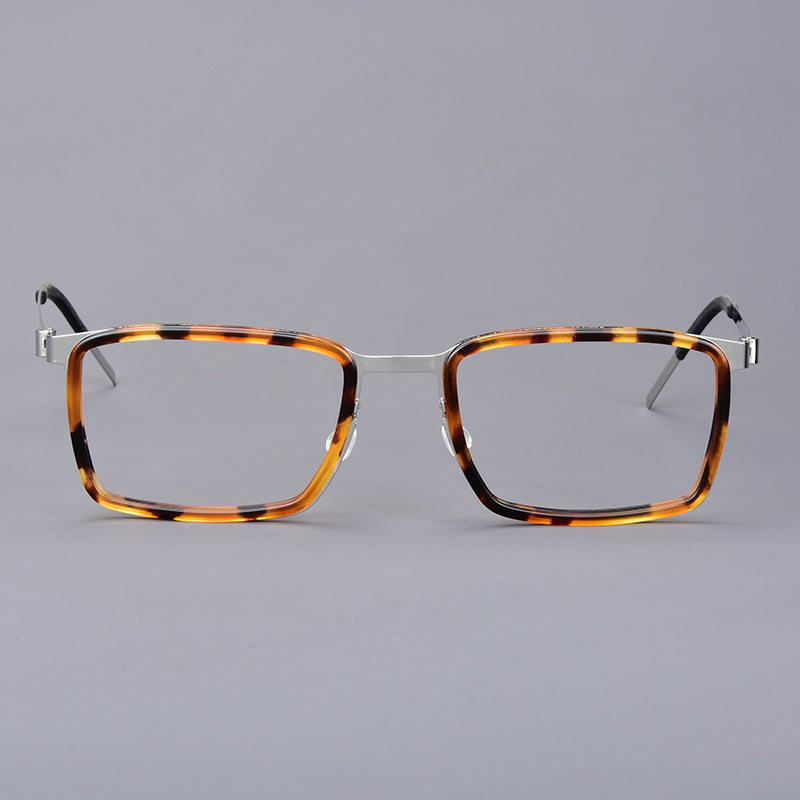 Aimee Unisex Full Rim Square Titanium Acetate Eyeglasses 199711.