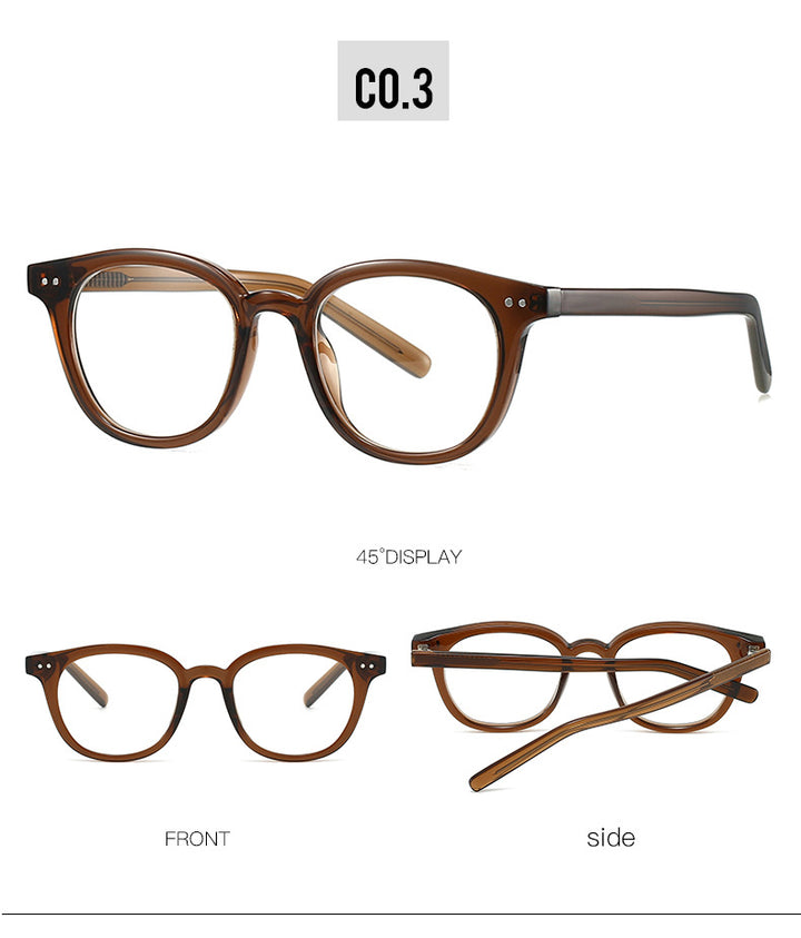 Kocolior Unisex Full Rim Oval Tr 90 Photochromic Reading Glasses 28005.