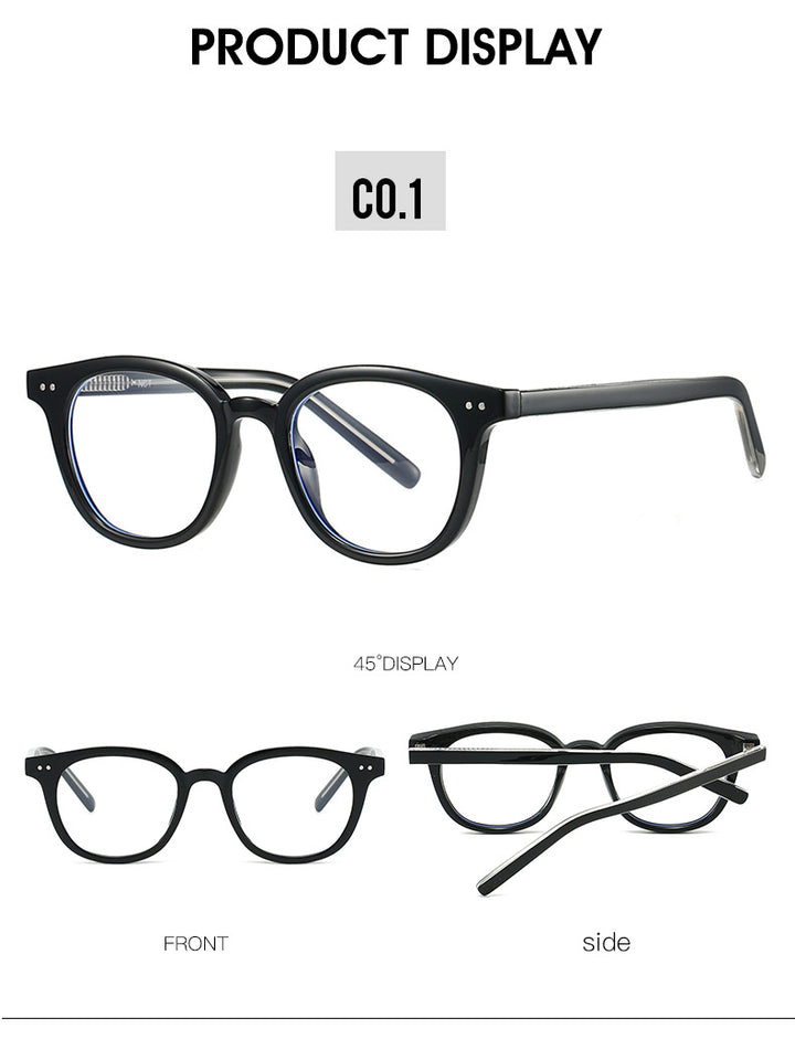 Kocolior Unisex Full Rim Oval Tr 90 Photochromic Reading Glasses 28005.