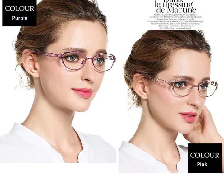 Womens Full Rim Eyeglasses Alloy Frame S2834 — view 9 | Bclear at FuzWeb