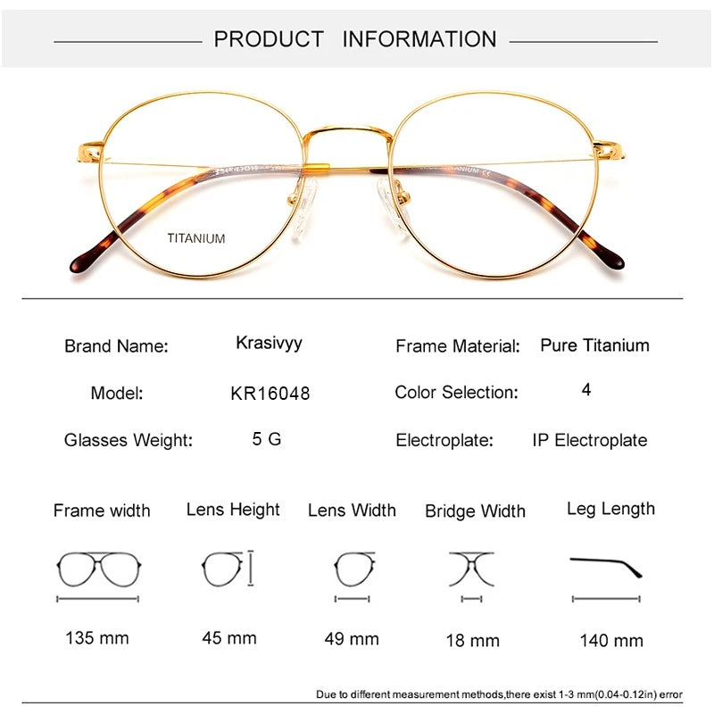 Krasivyy Womens Full Rim Oval Square Titanium Eyeglasses 916048 — view 2 | Krasivyy at FuzWeb