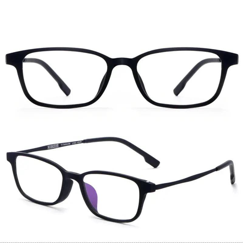 Handoer Unisex Full Rim Square Tr 90 Titanium 2 Size Reading Glasses 29198.