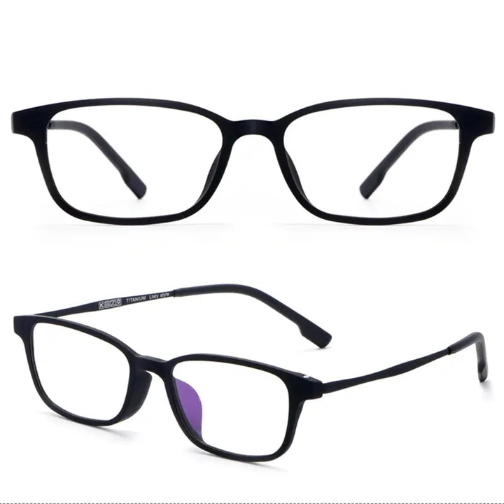 Handoer Unisex Full Rim Square Tr 90 Titanium 2 Size Reading Glasses 29198.