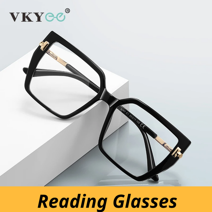Vicky Women's Full Rim Butterfly TR 90 Alloy Reading Glasses 512267