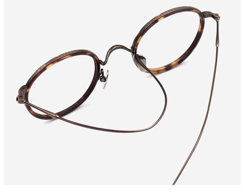 Aimee Womens Full Rim Round Acetate Titanium Eyeglasses 541139 — view 2 | Aimee at FuzWeb