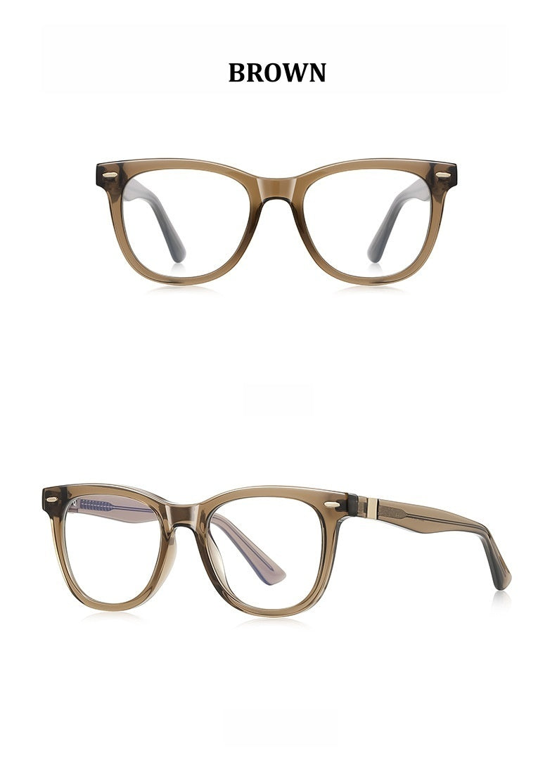 Chashma Ochki Unisex Full Rim Square Tr 90 Titanium Eyeglasses 882230.