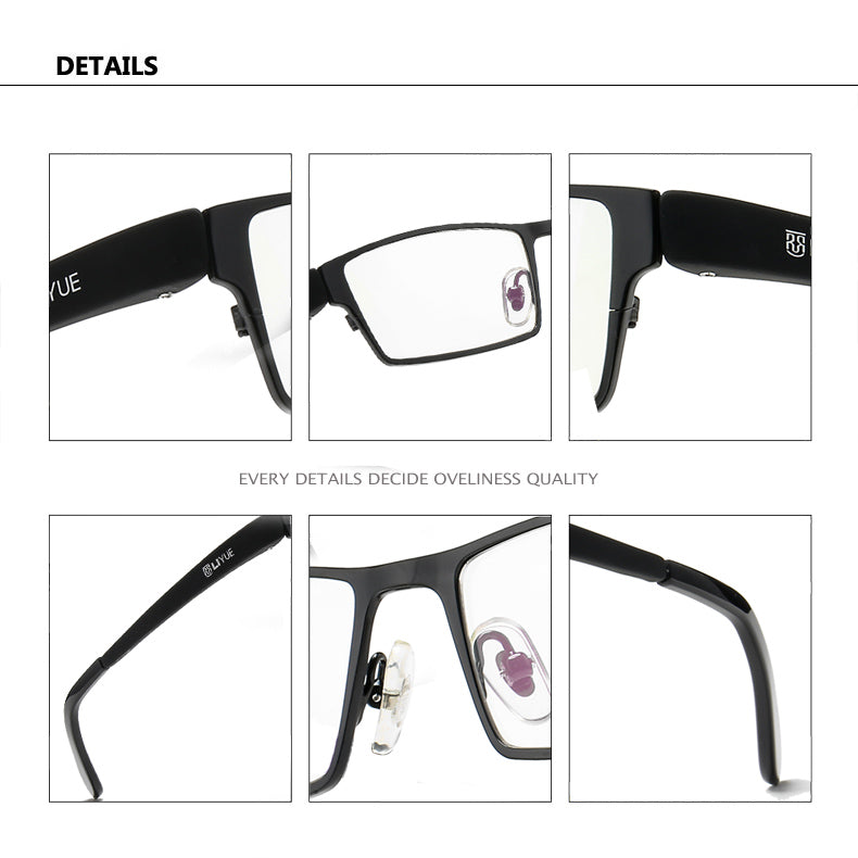 Oveliness Men's Full Rim Square Alloy Eyeglasses P9020.