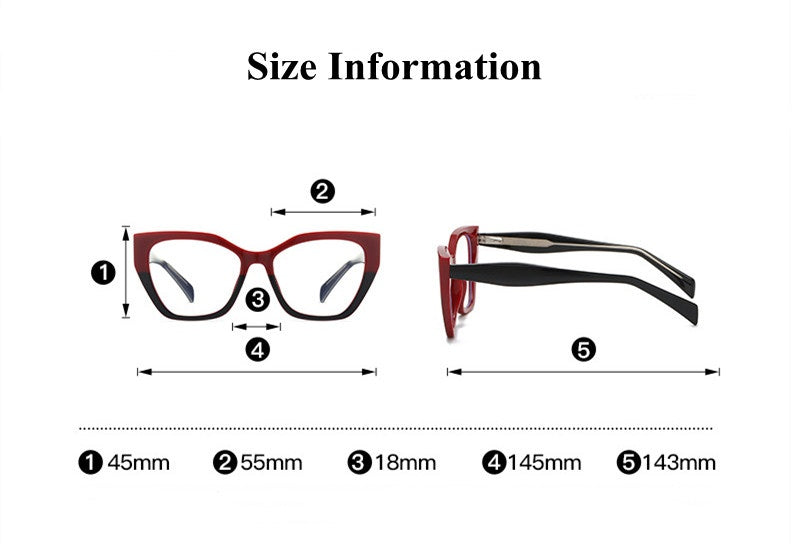 Chashma Ottica Womens Full Rim Cat Eye Tr 90 Titanium Eyeglasses 787021 — view 1 | Chashma Ottica at FuzWeb