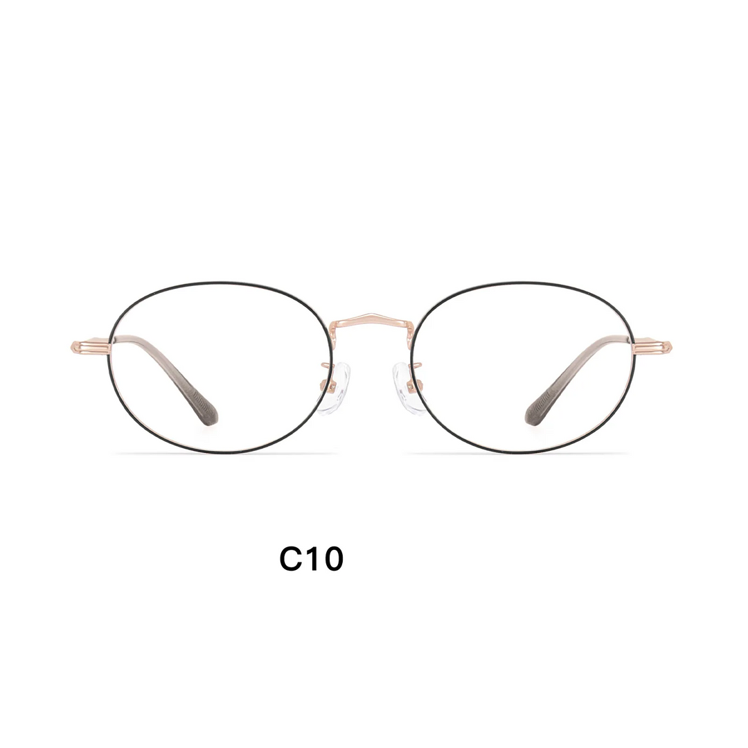 Gmei Optical 58301 unisex oval alloy prescription eyeglasses — view 9