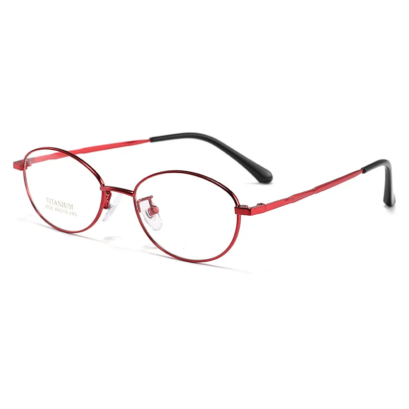 Gmei Optical 2806K women's oval alloy prescription eyeglasses — view 9