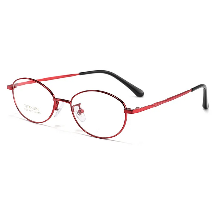 Gmei Optical 2806K women's oval alloy prescription eyeglasses — view 9