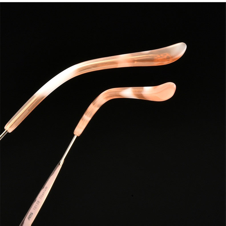 Chashma Womens Rimless Rectangle Eyeglasses 10139 — view 4 | Chashma at FuzWeb
