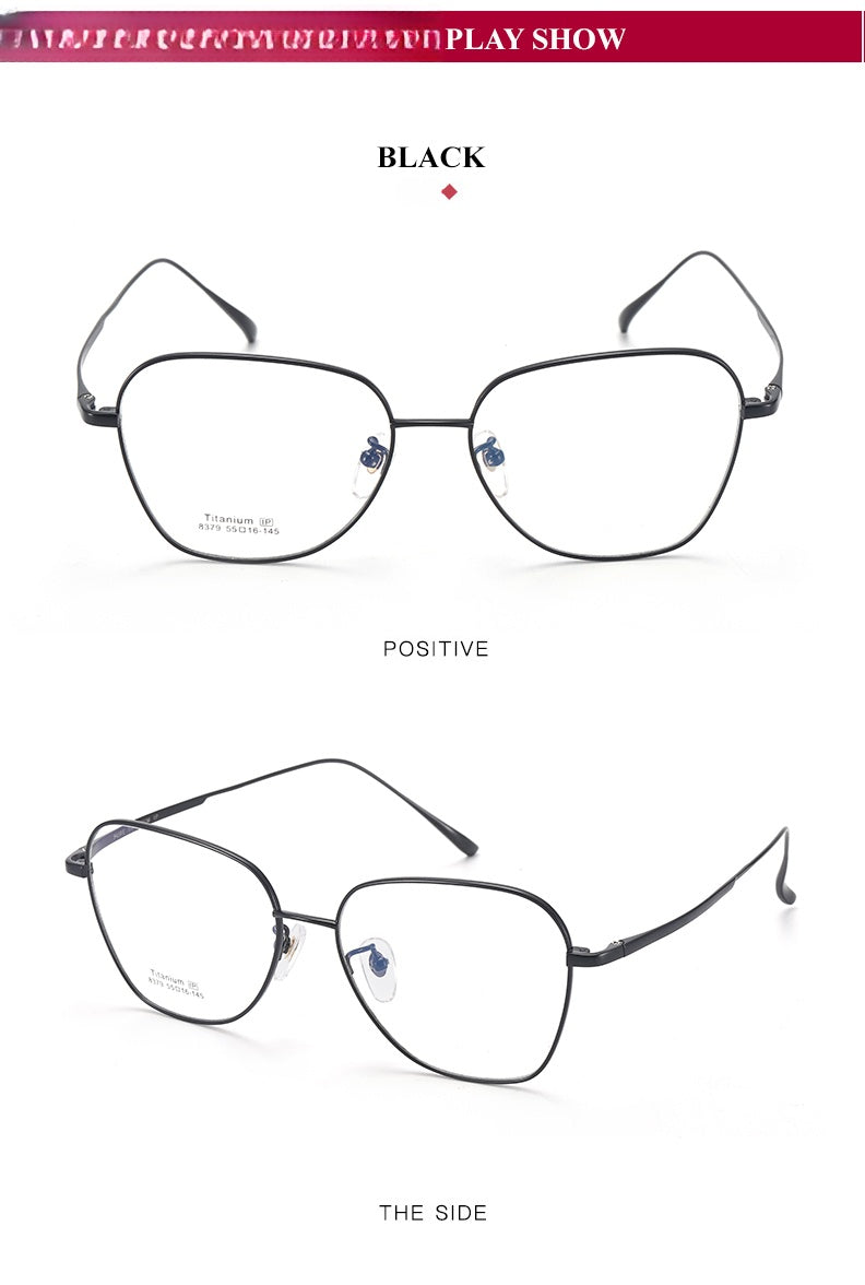 Chashma Ottica Unisex Full Rim Flat Top Oval Titanium Eyeglasses 83794 — view 2 | Chashma Ottica at FuzWeb