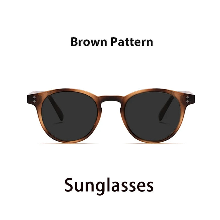 Kocolior Unisex Full Rim Round Acetate Hyperopic Reading Glasses 3313.
