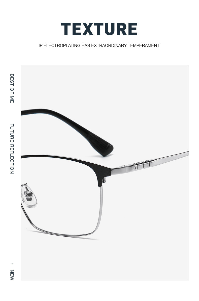 Summer Flower Unisex Full Rim Square Titanium Acetate Eyeglasses 98601 — view 2 | Summer Flower at FuzWeb