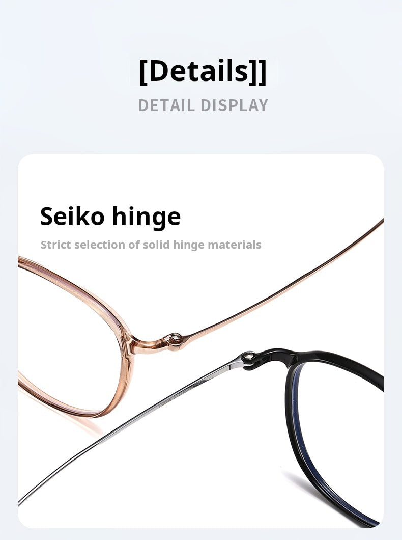 Momoja Womens Full Rim Square Round Titanium Tr 90 Eyeglasses 50045 — view 1 | Momoja at FuzWeb