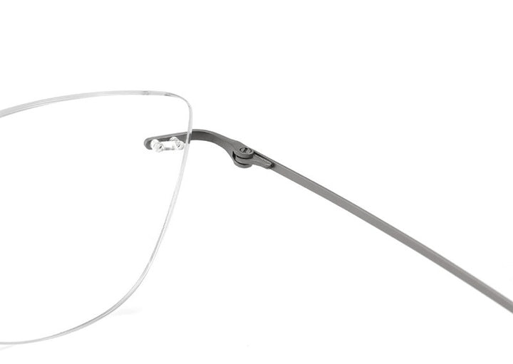 Chashma Womens Rimless Cat Eye Titanium Eyeglasses 889016 — view 3 | Chashma at FuzWeb