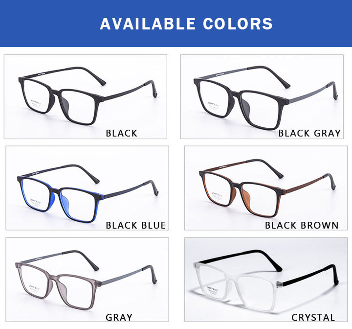 Kansept Unisex Full Rim Square Tr 90 Titanium Frames 982200 FuzWeb