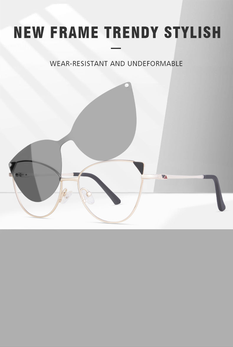 Kansept Womens Full Rim Oval Cat Eye Alloy Tr 90 Reading Glasses 51901 — view 2 | Kansept at FuzWeb