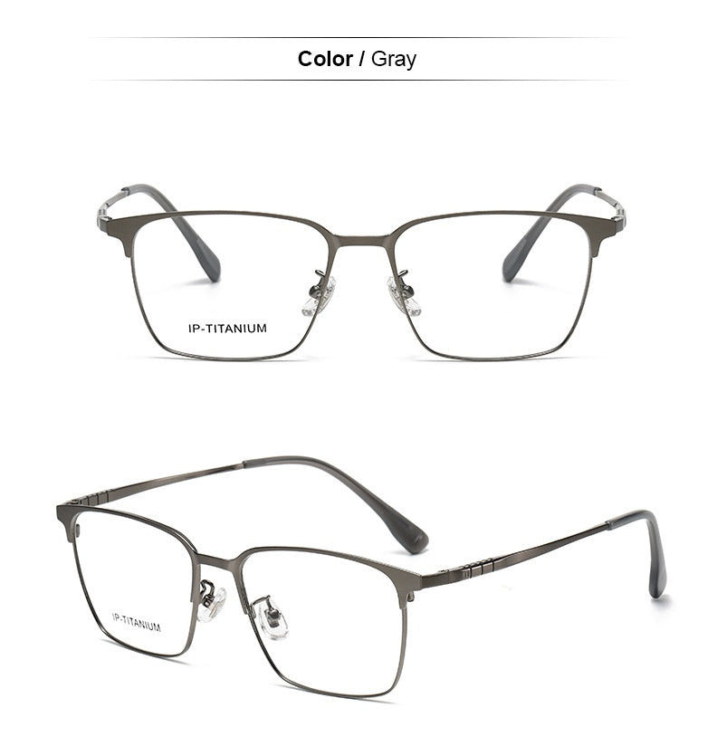 Chashma Unisex Full Rim Square Acetate Titanium Eyeglasses 798601.