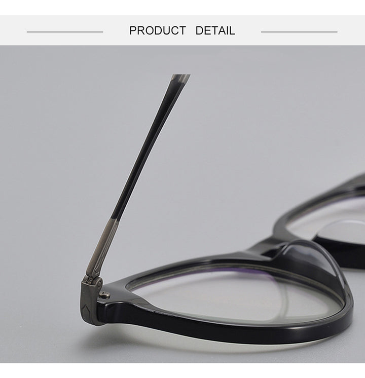 Krasivyy Unisex Full Rim Round Titanium Acetate Eyeglasses 715889.