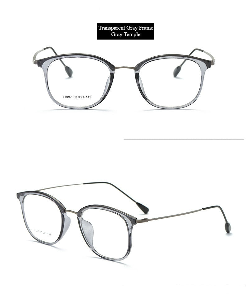 Chashma Unisex Full Rim Square Tr 90 Titanium Eyeglasses 851097.
