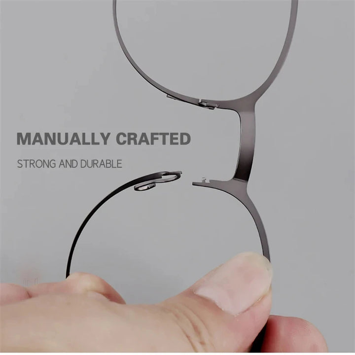 Bobbie Womens Full Rim Square Titanium Acetate Eyeglasses 976569 — view 2 | Bobbie at FuzWeb