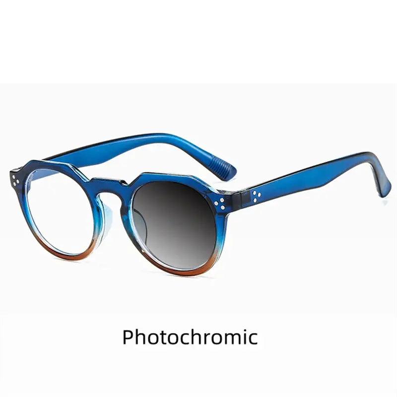 Kocolior Unisex Full Rim Round Acetate Reading Glasses 3395.