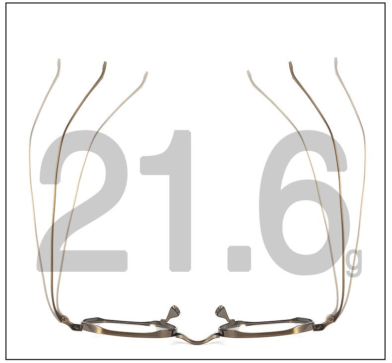 Bobbie Unisex Full Rim Polygon Titanium Eyeglasses Clip On Sunglasses 619917 — view 2 | Bobbie at FuzWeb