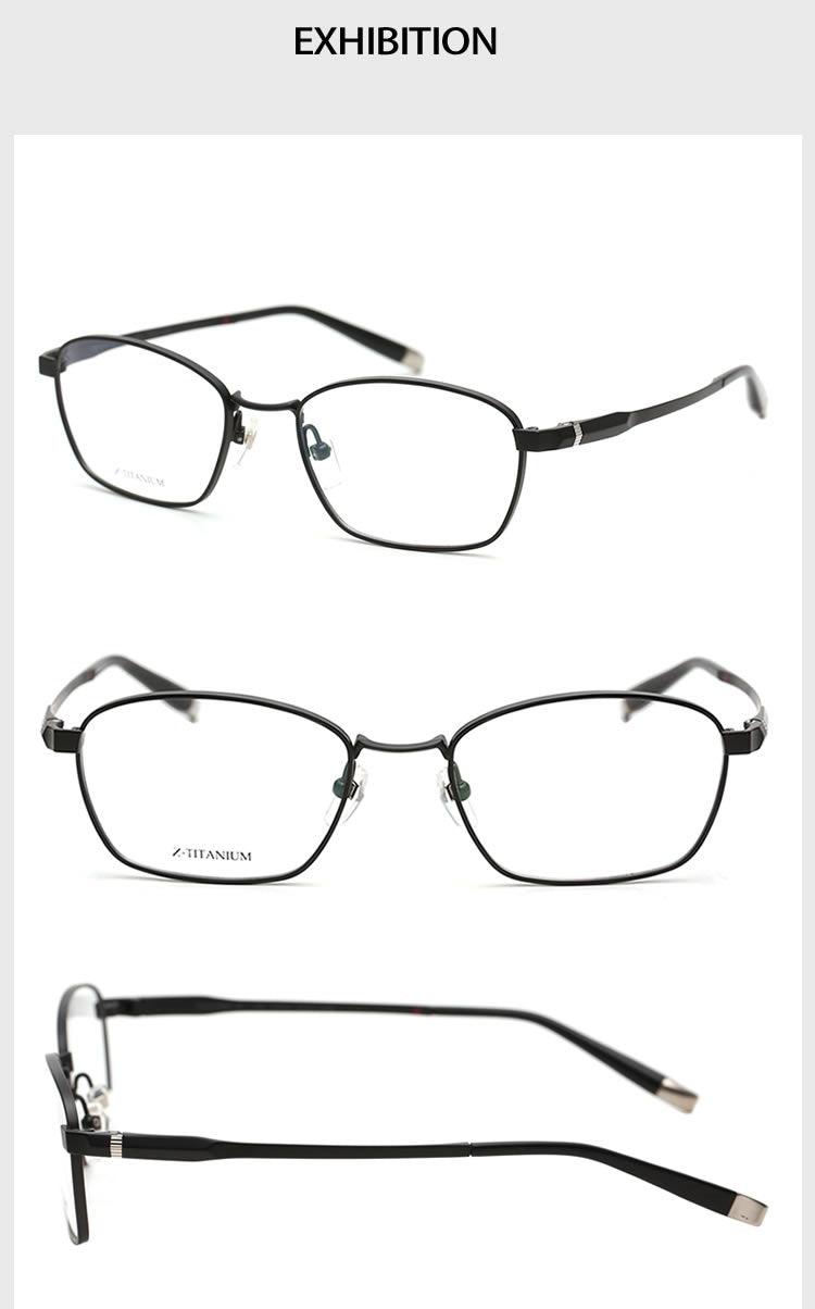 Aimee Unisex Full Rim Polygon Square Titanium Eyeglasses 327010 — view 2 | Aimee at FuzWeb