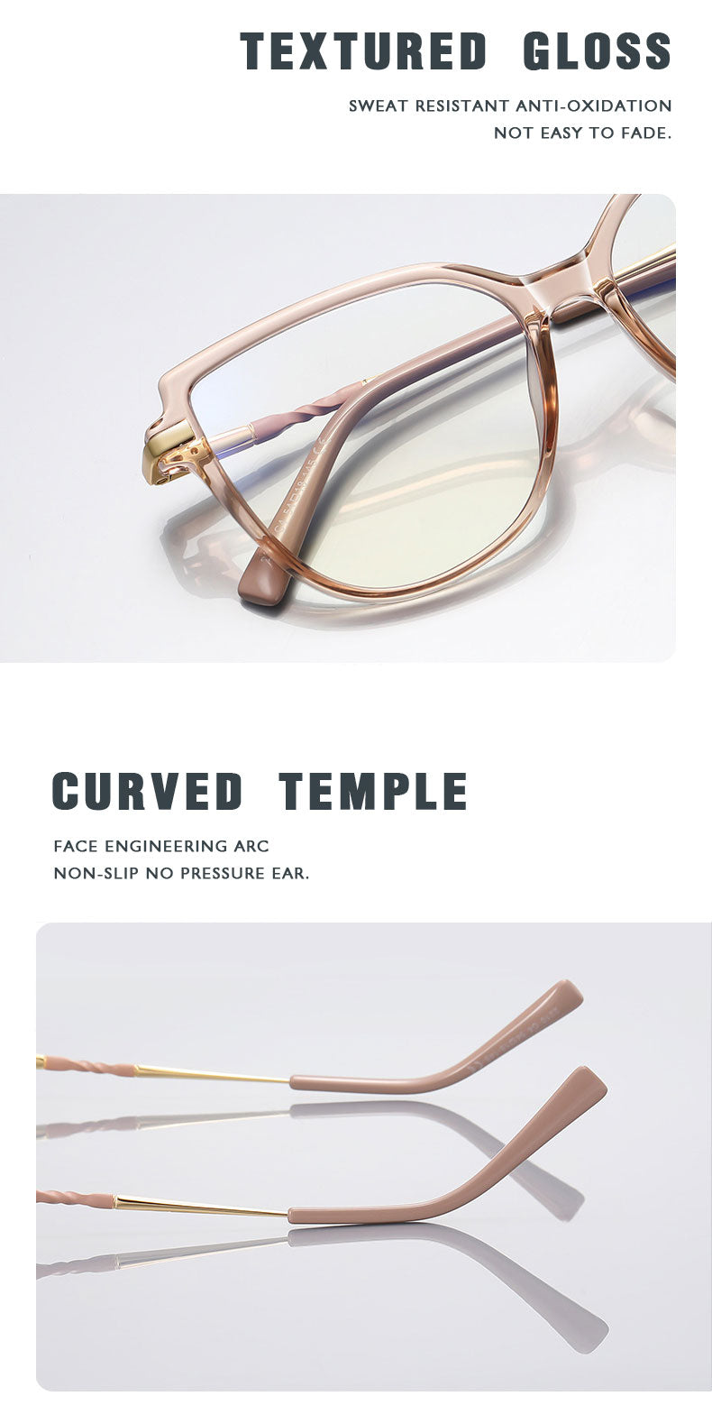 Kansept Womens Full Rim Square Tr 90 Titanium Reading Glasses 72210 — view 2 | Kansept at FuzWeb