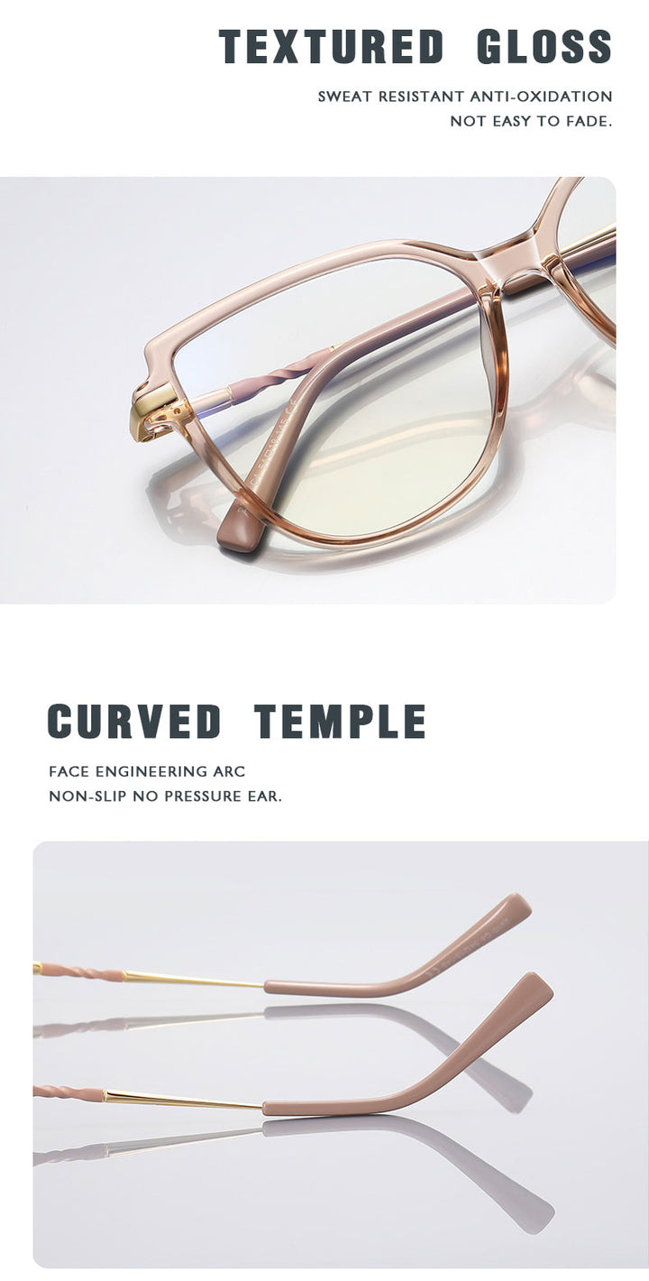 Kansept Womens Full Rim Square Tr 90 Titanium Reading Glasses 72210 — view 2 | Kansept at FuzWeb