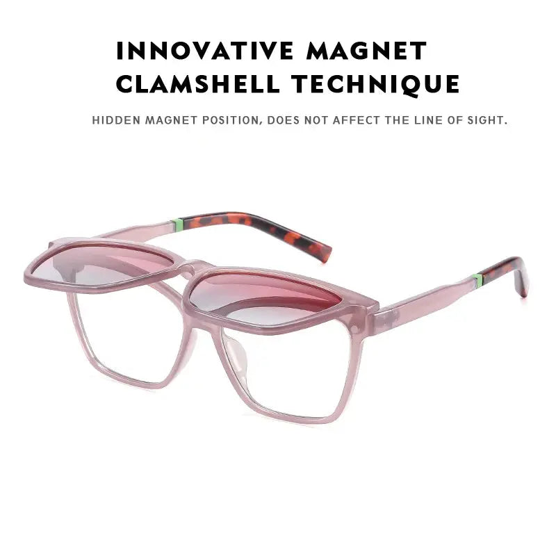 Kansept Womens Full Rim Cat Eye Tr 90 Reading Glasses Clip On Sunglasses 7704 — view 4 | Kansept at FuzWeb