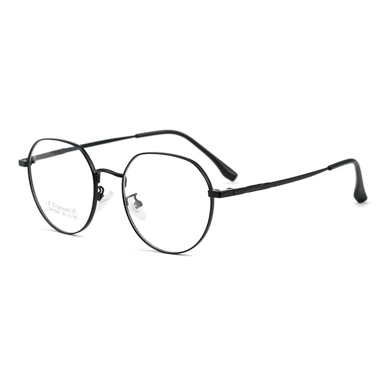 Gmei Optical SRH55001 women's round titanium prescription eyeglasses — view 4