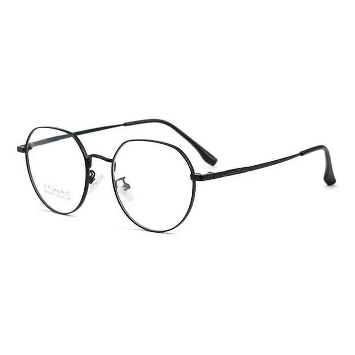 Gmei Optical SRH55001 women's round titanium prescription eyeglasses — view 4