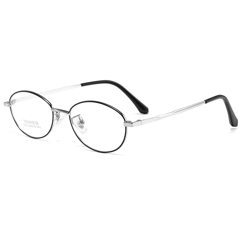 Gmei Optical 2806K women's oval alloy prescription eyeglasses — view 6