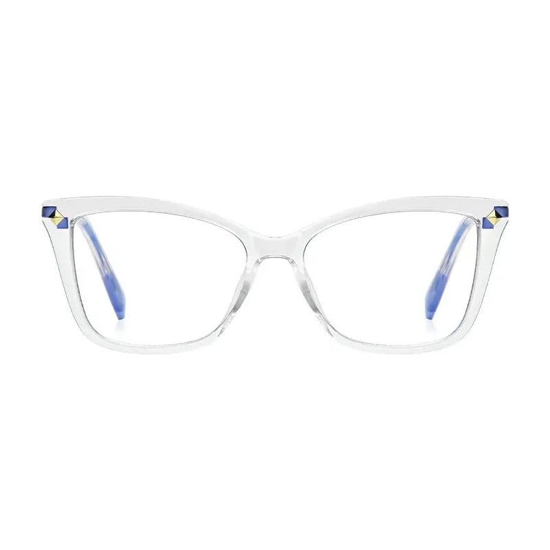 Vicky Women's Full Rim TR90 and Stainless Steel Cat Eye Reading Glasses 2127 — view 2 | Vicky at FuzWeb