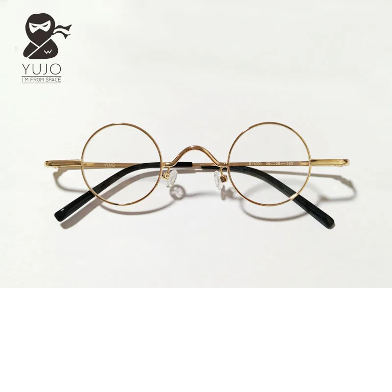 Yujo Women's Full Rim Round Alloy 36 mm Φ Reading Glasses 14125