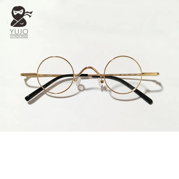 Yujo Women's Full Rim Round Alloy 36 mm Φ Reading Glasses 14125