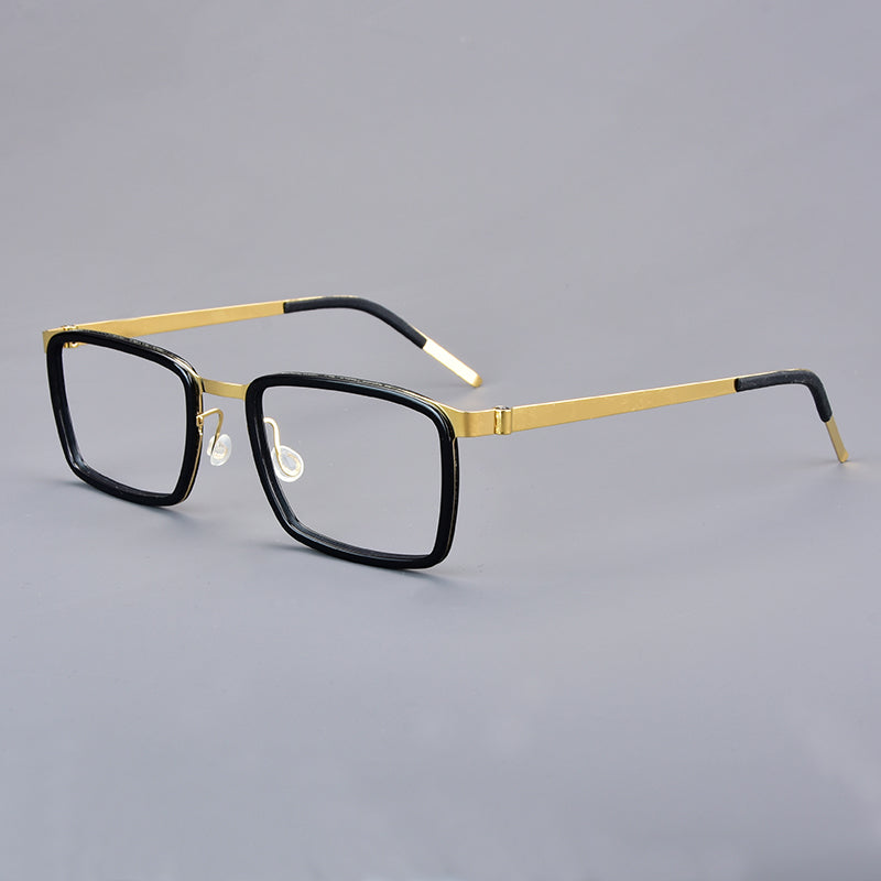 Aimee Unisex Full Rim Square Titanium Acetate Eyeglasses 199711.