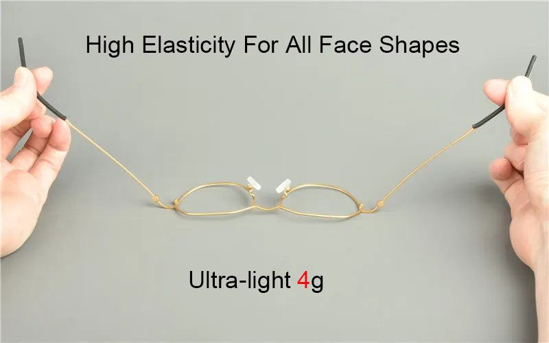 Aimee Unisex Full Rim Flat Top Polygon Titanium Eyeglasses 51541.