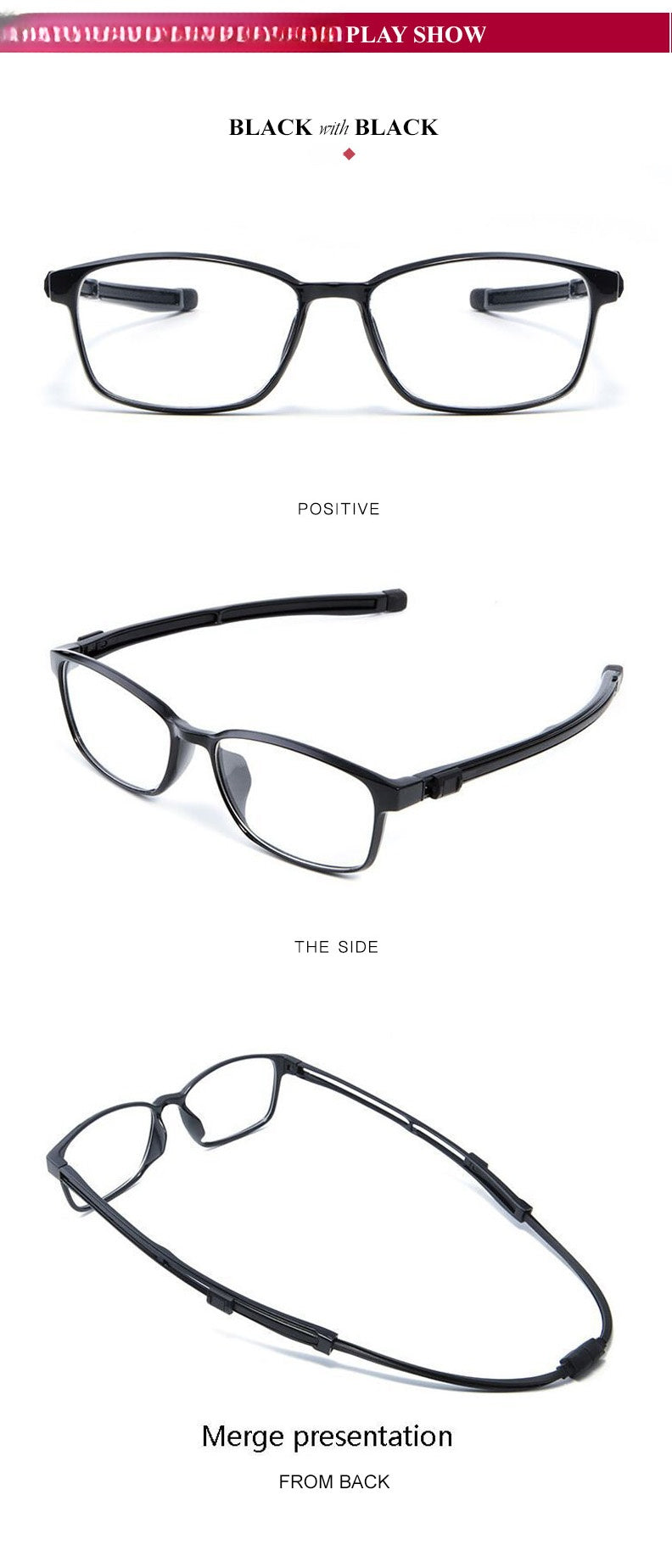 Chashma Ottica Womens Full Rim Square Tr 90 Titanium Eyeglasses 22204 — view 2 | Chashma Ottica at FuzWeb