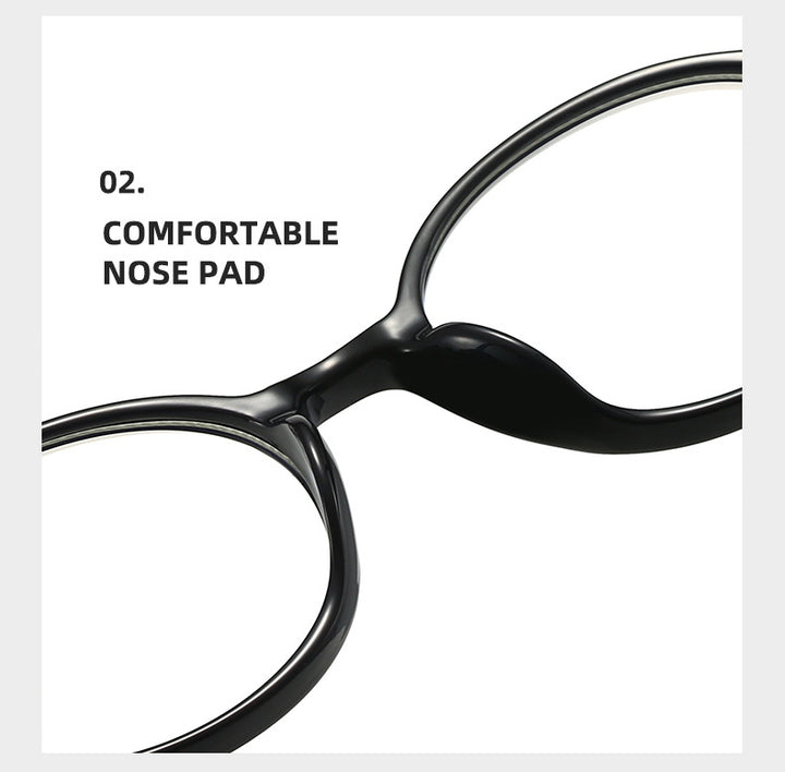 Kocolior Unisex Full Rim Round PC Tr 90 Alloy Photochromic Reading Glasses 512297 — view 1 | Kocolior at FuzWeb