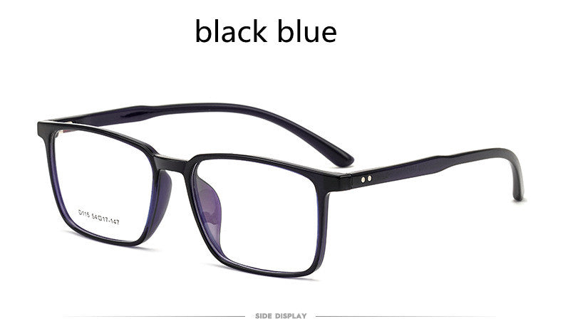 Kocolior Unisex Full Rim Square Acetate Tr 90 Hyperopic Reading Glasses D115.